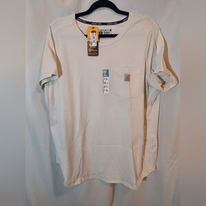 Carhartt Cream Short Sleeve Pocket Tee